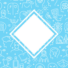 Mental illness poster with place for text