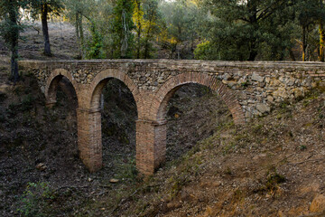 Aqueduct "De Can Vilallonga" , Catalonia, Spain.