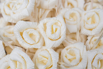 Chan flower paper used in the ceremony of dead in Thai traditional.