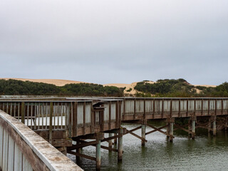 Fototapeta premium Walkway across the lake