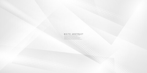 Abstract white and gray backdrop Modern Halftone Wave Background Design
