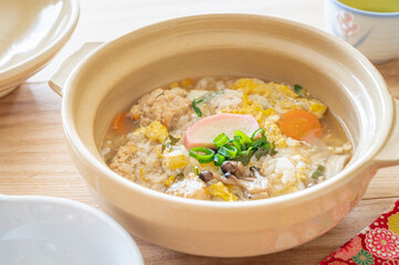 あんこう鍋後の雑炊