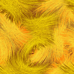Stoffe zum Nähen Light seamless pattern with glow grunge striped wavy intersecting elements in yellow, brown, orange colors