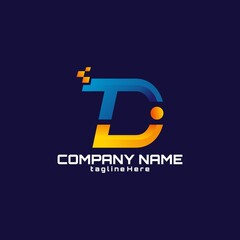 TDI logo monogram into a unique logo, simple and modern concept
