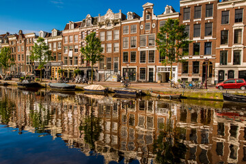 Prinsengracht Canal, Amsterdam, Holland, Netherlands.