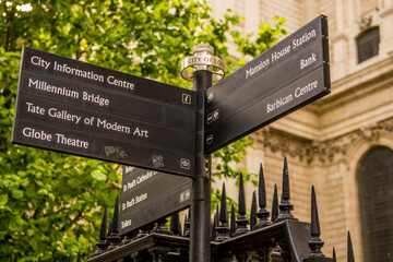 Signpost, London, England.