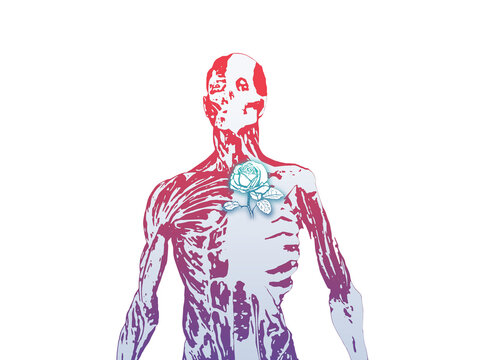 illustration anatomy of  human body design vector colourful #1