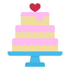 cake flat icon