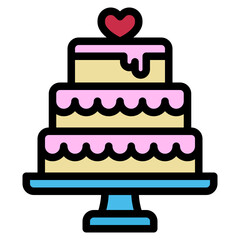 cake line icon