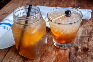 Iced Tea and Bourbon cocktail