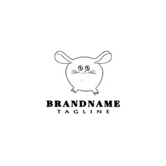 critters logo cartoon icon design template black vector illustration