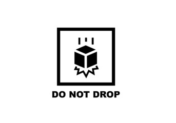 Do not drop simple flat icon vector illustration