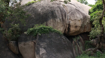 Large rocky ground landscape background