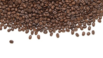 coffee beans on white background
