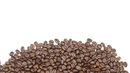 coffee beans isolated on white