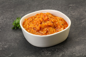 Caucasian cuisine - Mangal salad with vegetables