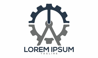 Unique repair logo Modern and minimalist vector and abstract logo