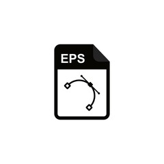 black color icon - icon file format eps types , vector art and illustration.