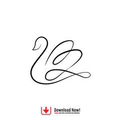 cloud, swan icon