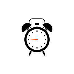 Alarm clock icon design template vector isolated illustration
