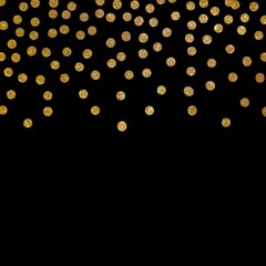 Beautiful gold glitter festive background - perfect for luxurious card template or other purpose
