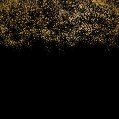 Fototapeta premium Beautiful gold glitter festive background - perfect for luxurious card template or other purpose