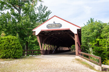 Swift River Bridge crossing the Swift River near Conway, New Hampshire, United States of America