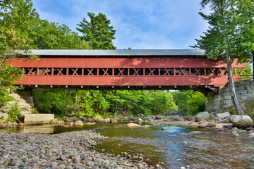 Swift River Bridge crossing the Swift River near Conway, New Hampshire, United States of America