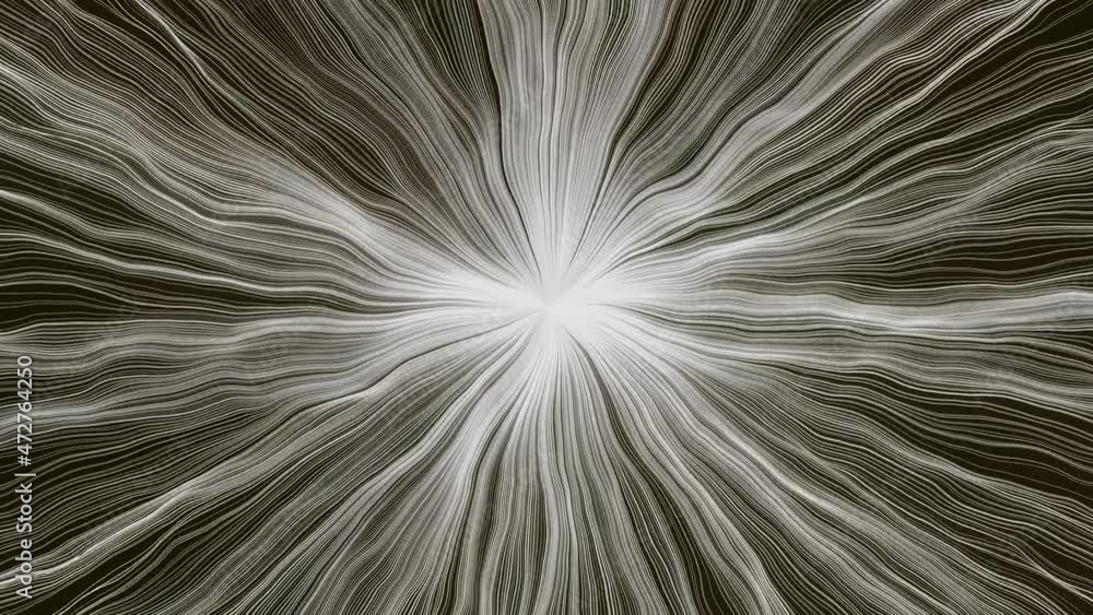 Poster abstract creative cosmic loop. neon glowing rays in motion. colorful explosion, white abstract vj lo