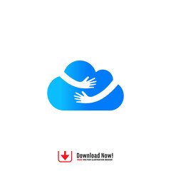cloud, swan icon