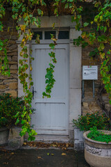 Details of houses in Navarrenx. France October 2021