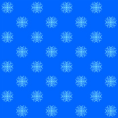 Snowflakes Seamless Pattern - Amazing vector pattern of a snowflake suitable for background, fabric pattern, design asset, halloween, christmas wrapping paper, wallpaper and illustration in general