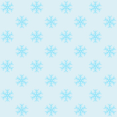 Snowflakes Seamless Pattern - Amazing vector pattern of a snowflake suitable for background, fabric pattern, design asset, halloween, christmas wrapping paper, wallpaper and illustration in general