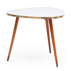 Vintage Coffee Table on white background 