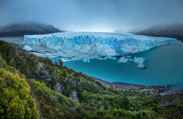 South America, Argentina, Patagonia, El Calafate. Glacial ice on Lake Argentina.