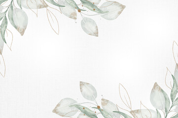 Creative watercolor floral background