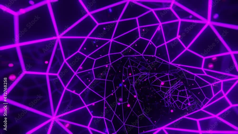 Poster dark purple scientific time portals concept 4k seamless animation loop. time machine concept backdro
