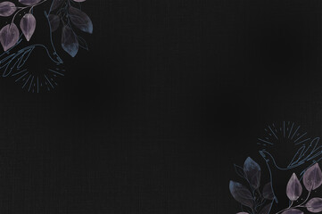 Creative watercolor floral background