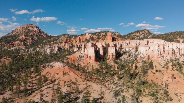 Bryce Canyon aerial view on a beautiful sunny day, Utah