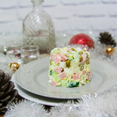 Christmas winter salad.