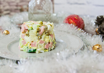 Christmas winter salad.