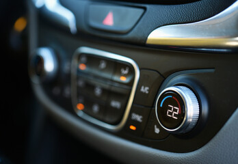 Car air condition temperature controlling switch. 