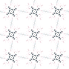 seamless floral watercolor pattern tile