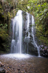 Fototapeta na wymiar Ecuador, Cayambe region. Kuchikama Waterfall