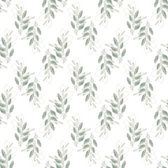 Fototapeta premium seamless floral watercolor pattern tile