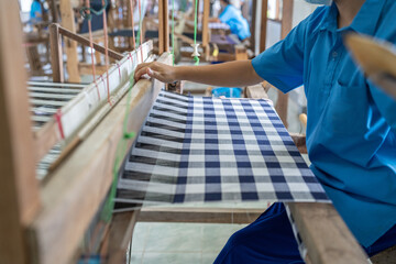 Weaving of cotton from Thailand