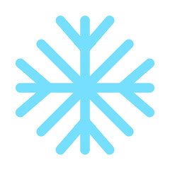 Vector Snowflake - Amazing vector icon of a bright blue snowflake suitable for game, animation, app, icon, sign, sticker, children book, decoration, christmas and illustration in general - Vector Icon