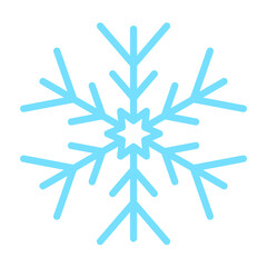 Vector Snowflake - Amazing vector icon of a bright blue snowflake suitable for game, animation, app, icon, sign, sticker, children book, decoration, christmas and illustration in general - Vector Icon