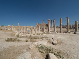 Ciudad romana de Jerash, en Jordania, Oriente Medio, Asia