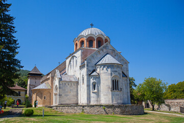 The Studenica Monastery, 12th-century Serbian Orthodox Church monastery. UNESCO World Cultural Heritage. Serbia, Europe.